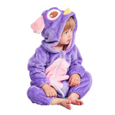 2024 Kinder Tier Kostüm Onesie Krabbelanzug Baby plus Größe Krabbelanzug Säugling Flanell Krabbelanzug